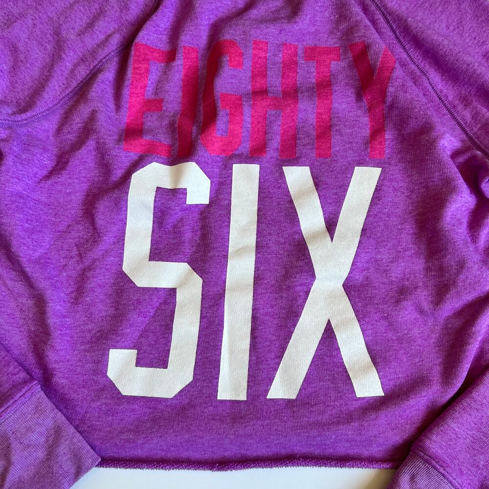 PINK Victoria's Secret Eighty Six Purple Sweatshirt - Picture 13 of 13